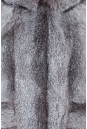 Шуба из нутрии с капюшоном, отделка лиса 1600019-8 вид сзади